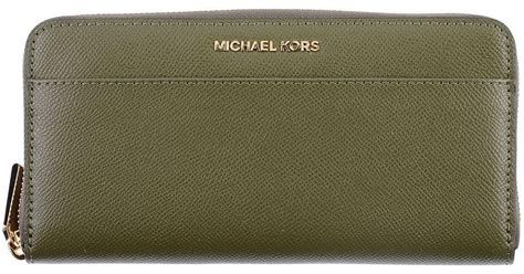 michael kors palm green|Michael Kors army green wallet.